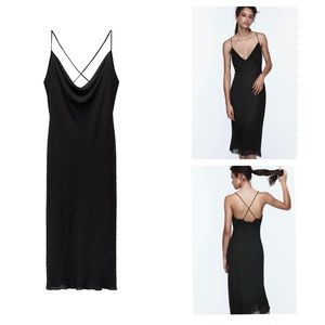 ZARA Elegant Rhinestone Slip Dress